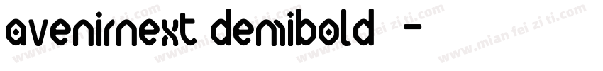 avenirnext demibold字字体转换